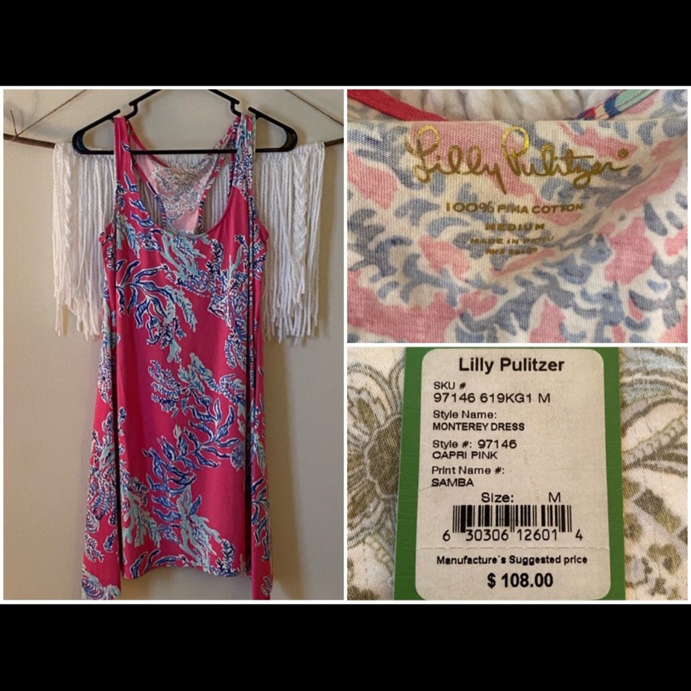 Lilly Pulitzer Monterey Dress M Samba